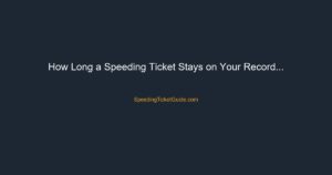 speeding ticket record