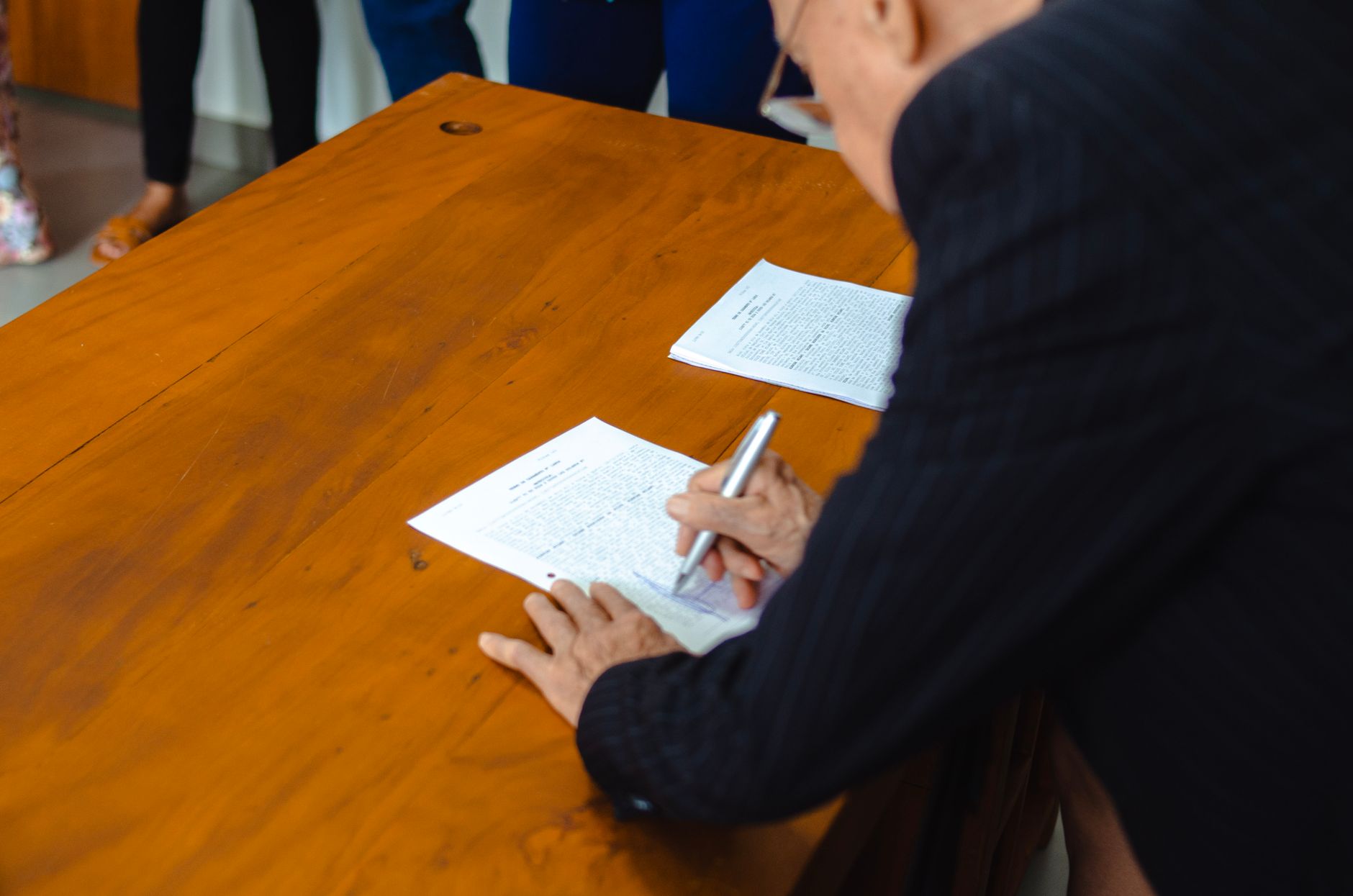 what is a trial by written declaration
